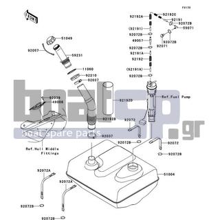 KAWASAKI - ULTRA LX 2007 - Body Parts - Fuel Tank