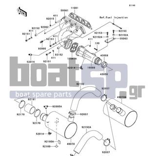 KAWASAKI - ULTRA LX 2007 - Exhaust - Muffler(s)