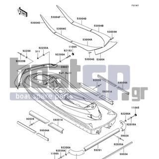 KAWASAKI - ULTRA LX 2007 - Body Parts - Pads