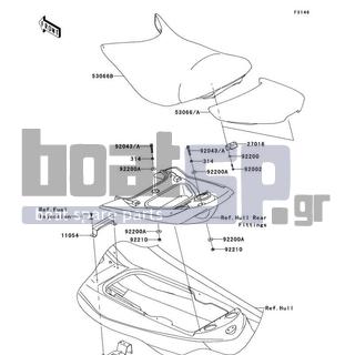 KAWASAKI - ULTRA LX 2007 - Body Parts - Seat