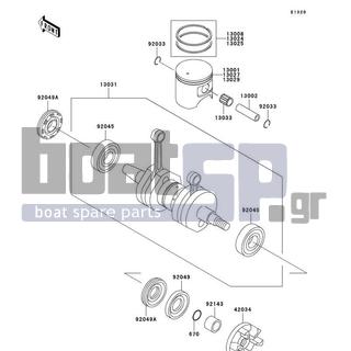 KAWASAKI - 800 SX-R 2006 - Engine/Transmission - Crankshaft/Piston(s)