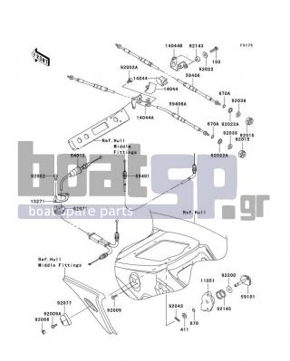 KAWASAKI - 900 STX 2006 - Frame - Cables