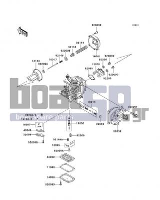 KAWASAKI - 900 STX 2006 - Engine/Transmission - Carburetor Parts - 92009-3841 - SCREW,MIXING COVER