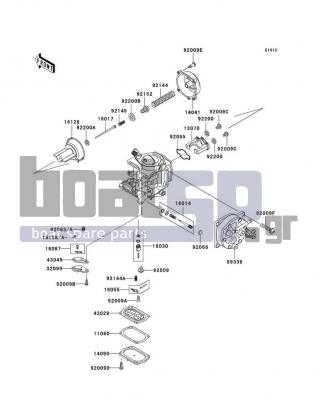 KAWASAKI - 900 STX 2006 - Κινητήρας/Κιβώτιο Ταχυτήτων - Carburetor Parts - 92152-3706 - COLLAR,JET NEEDLE