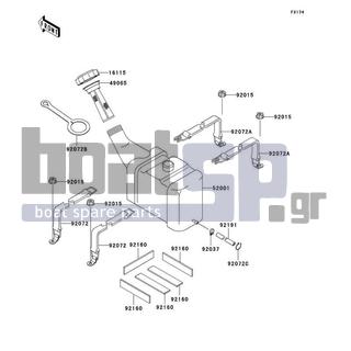 KAWASAKI - 900 STX 2006 - Εξωτερικά Μέρη - Oil Tank - 49065-3703 - FILTER-OIL