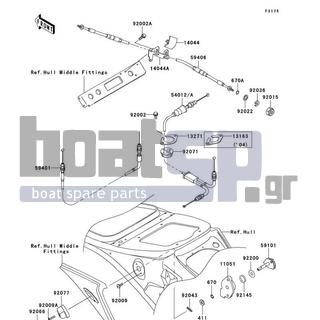 KAWASAKI - 1200 STX-R 2005 - Frame - Cables