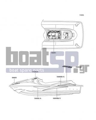 KAWASAKI - 1200 STX-R 2005 - Body Parts - Decals(C2)