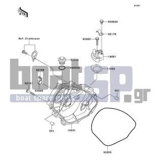 KAWASAKI - 1200 STX-R 2005 - Engine/Transmission - Engine Cover(s)