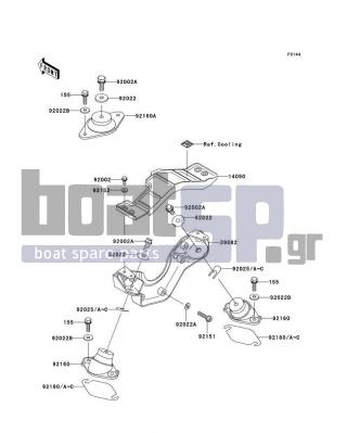 KAWASAKI - 1200 STX-R 2005 - Κινητήρας/Κιβώτιο Ταχυτήτων - Engine Mount