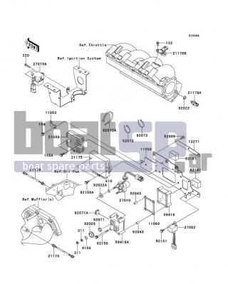 KAWASAKI - JET SKIΒ® STXΒ®-15F 2015 - Engine/Transmission - Fuel Injection(AFF)