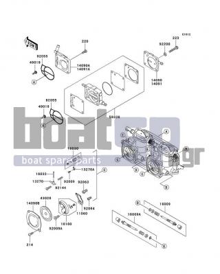 KAWASAKI - 800 SX-R 2005 - Engine/Transmission - Carburetor Parts