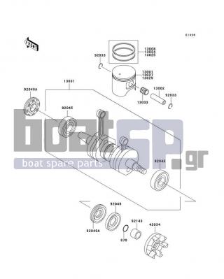 KAWASAKI - 800 SX-R 2005 - Engine/Transmission - Crankshaft/Piston(s)