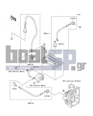 KAWASAKI - 800 SX-R 2005 - Electrical - Electrical Equipment - 59176-501 - CAP.,TERMINAL