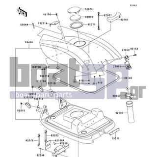 KAWASAKI - 800 SX-R 2005 - Engine/Transmission - Engine Hood - 92071-3742 - GROMMET