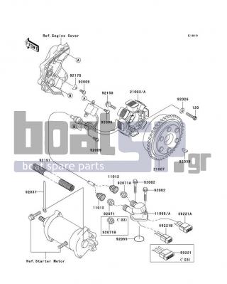 KAWASAKI - 800 SX-R 2005 - Electrical - Generator