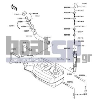 KAWASAKI - JET SKIΒ® STXΒ®-15F 2015 - Εξωτερικά Μέρη - Fuel Tank(AFF)