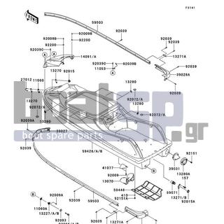 KAWASAKI - 800 SX-R 2005 - Frame - Hull