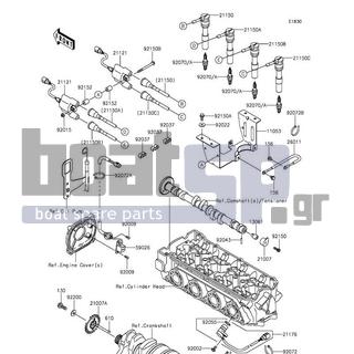 KAWASAKI - JET SKIΒ® STXΒ®-15F 2016 - Frame - Ignition System - 92070-0050 - PLUG-SPARK,CR9EKB(NGK)