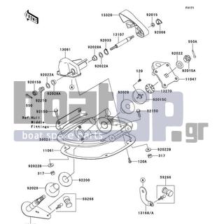 KAWASAKI - JET SKIΒ® STXΒ®-15F 2015 - Body Parts - Handle Pole