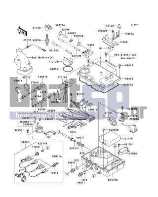 KAWASAKI - 900 STX 2005 - Frame - Ignition System