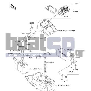 KAWASAKI - 900 STX 2005 - Electrical - Meters - 92037-3009 - CLAMP