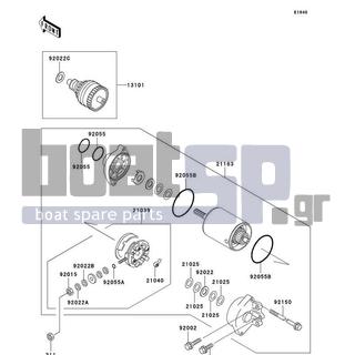 KAWASAKI - 900 STX 2005 - Electrical - Starter Motor - 92055-1370 - RING-O,4.5X2.0