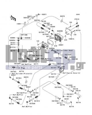 KAWASAKI - STX-12F 2005 - Κινητήρας/Κιβώτιο Ταχυτήτων - Cooling - 39067-3704 - COOLER-OIL