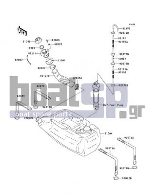 KAWASAKI - STX-12F 2005 - Body Parts - Fuel Tank