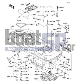 KAWASAKI - STX-12F 2005 - Frame - Hull