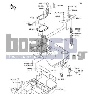KAWASAKI - STX-12F 2005 - Frame - Hull Rear Fittings