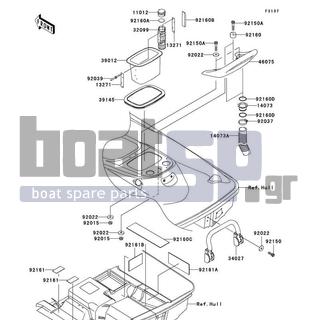 KAWASAKI - STX-12F 2005 - Πλαίσιο - Hull Rear Fittings