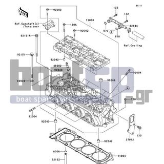 KAWASAKI - STX-15F 2005 - Engine/Transmission - Cylinder Head