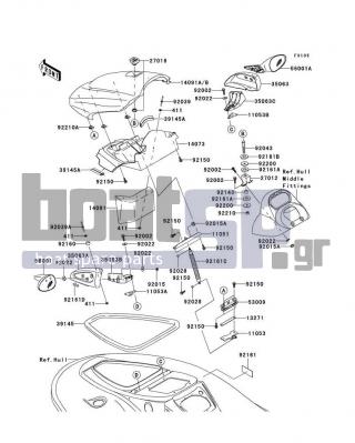 KAWASAKI - STX-15F 2005 - Frame - Hull Front Fittings