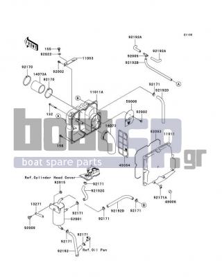 KAWASAKI - STX-15F 2005 - Frame - Intake Silencer