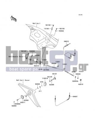 KAWASAKI - ULTRA 150 2005 - Frame - Cables - 11050-3767 - BRACKET