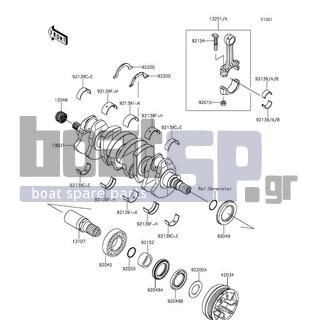 KAWASAKI - JET SKIΒ® ULTRAΒ® 310LX 2015 - Engine/Transmission - Crankshaft - 92200-3789 - WASHER