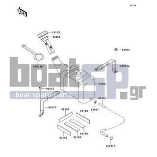 KAWASAKI - 1200 STX-R 2004 - Body Parts - Oil Tank