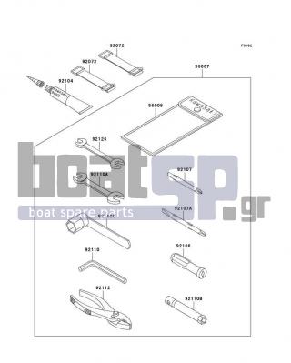 KAWASAKI - 1200 STX-R 2004 -  - Owner's Tools - 92072-3853 - BAND,L=50