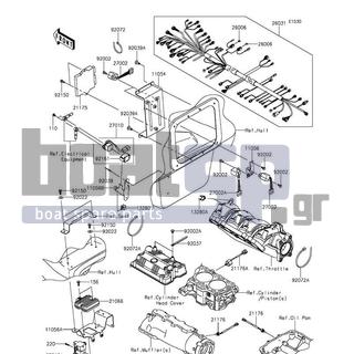 KAWASAKI - JET SKIΒ® ULTRAΒ® 310LX 2015 - Engine/Transmission - Fuel Injection - 110R0608 - BOLT,6X8