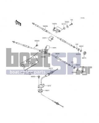 KAWASAKI - JET SKIΒ® STXΒ®-15F 2016 - Frame - Cables