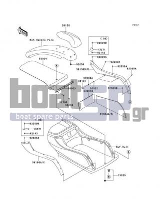 KAWASAKI - 800 SX-R 2004 - Body Parts - Pads