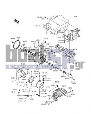 KAWASAKI - JET SKIΒ® ULTRAΒ® 310LX 2015 - Frame - Jet Pump