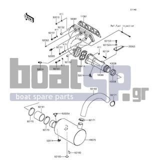 KAWASAKI - JET SKIΒ® STXΒ®-15F 2016 - Exhaust - Muffler(s)