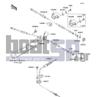 KAWASAKI - STX-12F 2004 - Frame - Cables