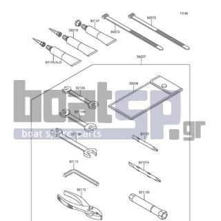 KAWASAKI - JET SKIΒ® ULTRAΒ® 310LX 2015 -  - Owner's Tools - 56019-120 - GASKET-LIQUID,TB1211,WHITE