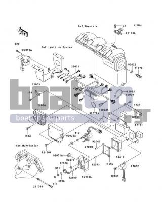 KAWASAKI - STX-12F 2004 - Engine/Transmission - Fuel Injection(JT1200-B2)