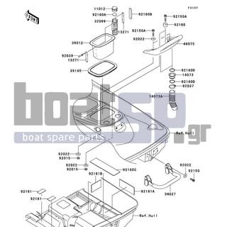 KAWASAKI - STX-12F 2004 - Frame - Hull Rear Fittings