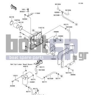KAWASAKI - STX-12F 2004 - Frame - Intake Silencer(JT1200-B2)