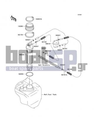 KAWASAKI - STX-15F 2004 - Electrical - Fuel Pump(A1) - 49019-3720 - FILTER-FUEL