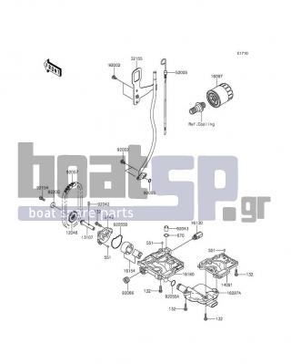 KAWASAKI - JET SKIΒ® STXΒ®-15F 2016 - Engine/Transmission - Oil Pump - 16097-0007 - FILTER-ASSY-OIL